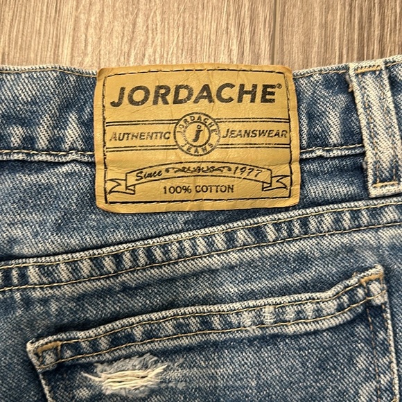 Vintage Jordache Distressed Denim Shorts | 100% Cotton | Size 16 (25) - Picture 3 of 6